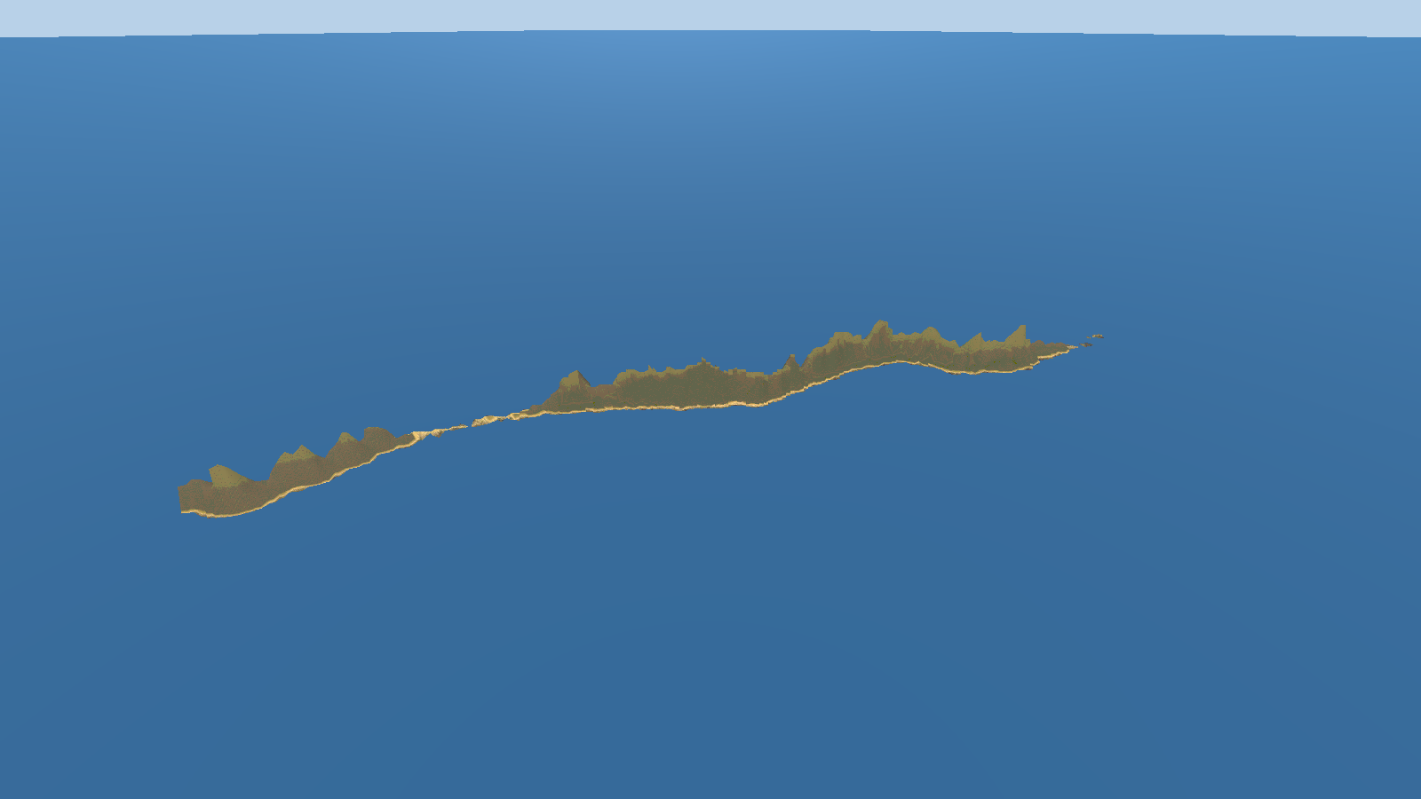 Moon Island from the air