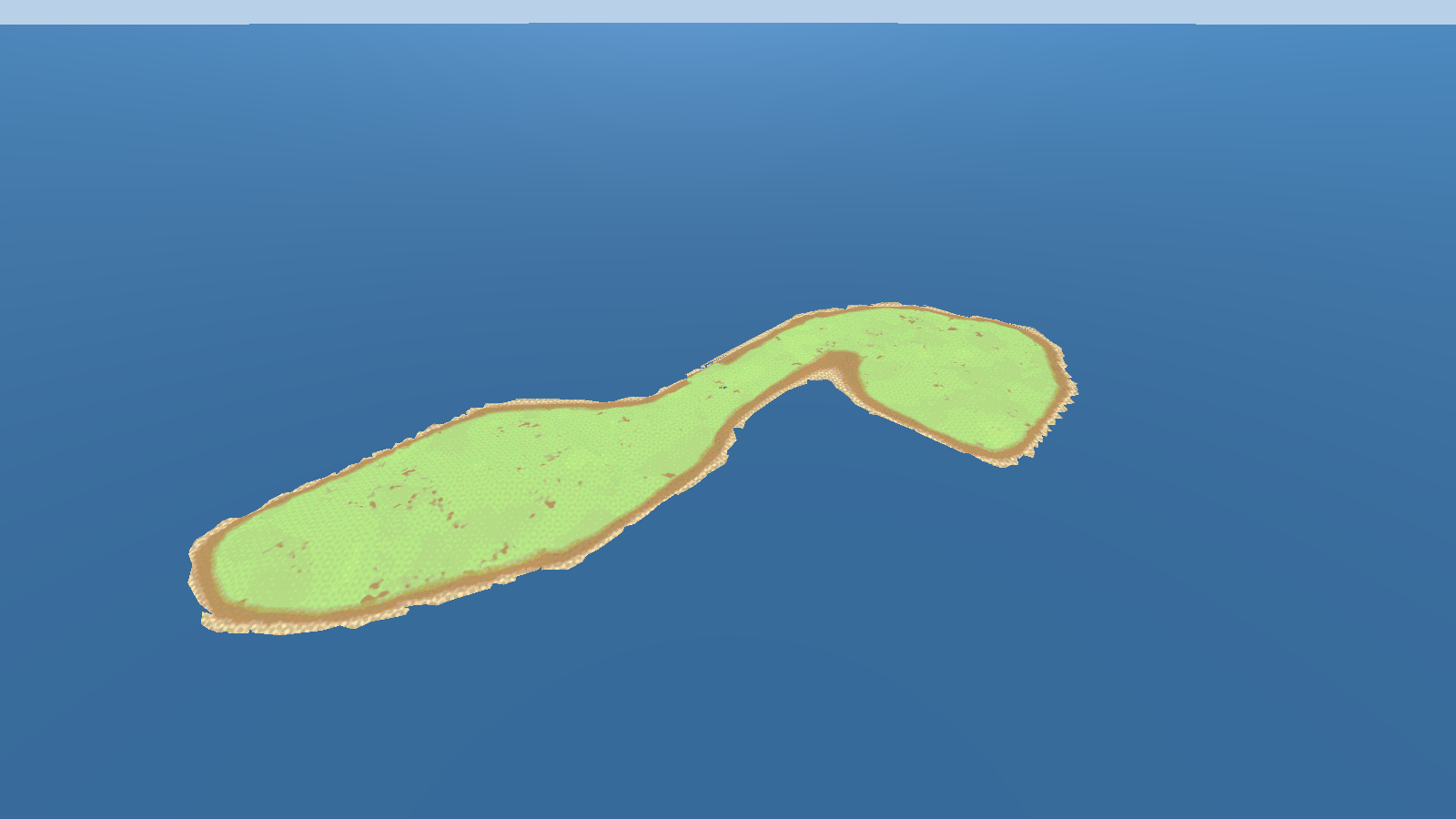 Goodwill Island from the air