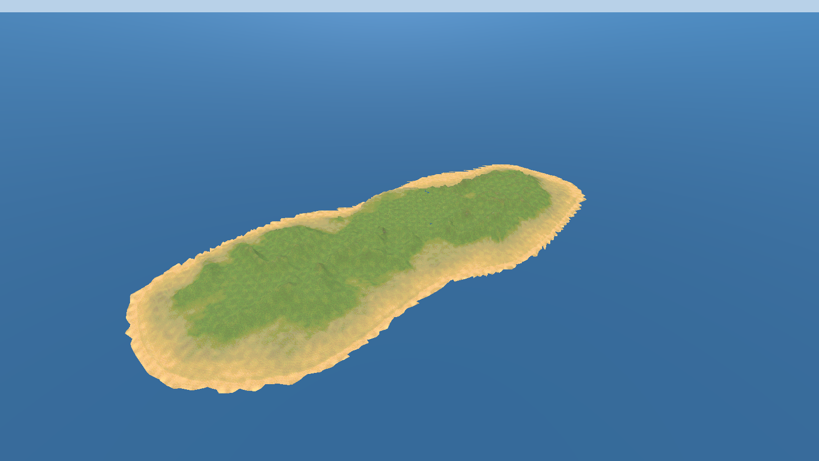 Purser's Rock from the air