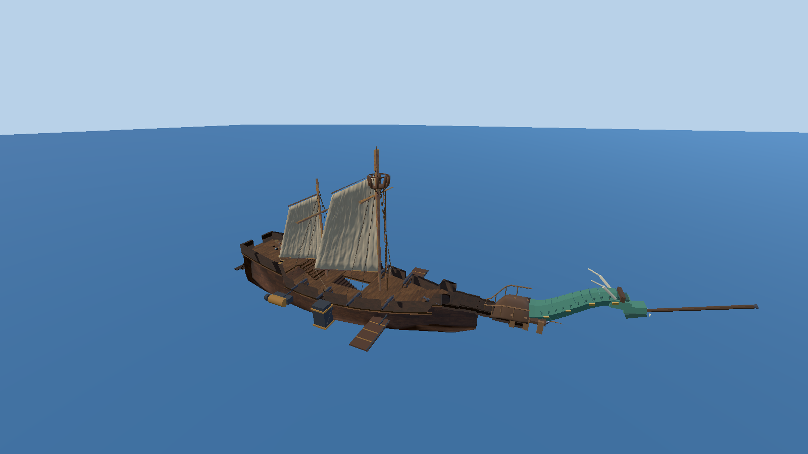 Winged Brig — 29 m on the waterline